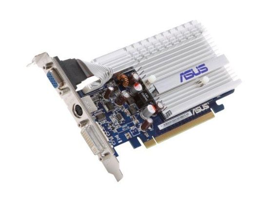 Picture of ASUS EN8400GS SILENT/HTP/512M/V2 GeForce 8400 GS 512MB 64-bit DDR2 PCI Express 2.0 x16 HDCP Ready Video Card