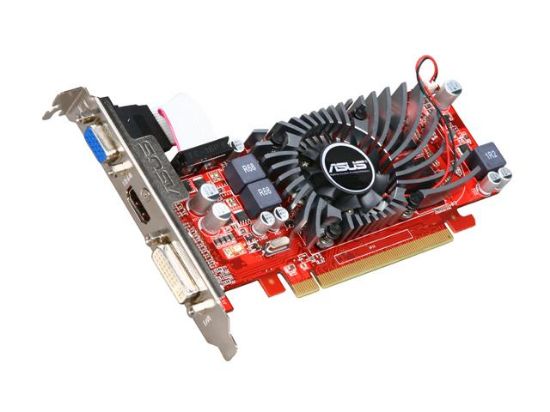Picture of ASUS EAH5550/G/DI/1GD3-LP Radeon HD 5550 1GB 128-bit DDR3 PCI Express 2.1 x16 HDCP Ready Low Profile Video Card