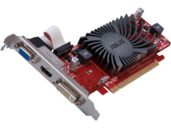 Picture of ASUS 90-C1CQ0F-L0AANAYZ Radeon HD 6450 1GB 64-bit DDR3 PCI Express 2.1 x16 HDCP Ready Low Profile Ready Video Card