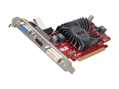 Picture of ASUS EAH6450 SILENT/DI/512MD3-LP Radeon HD 6450 512MB 32-bit DDR3 PCI Express 2.1 x16 HDCP Ready Low Profile Ready Video Card