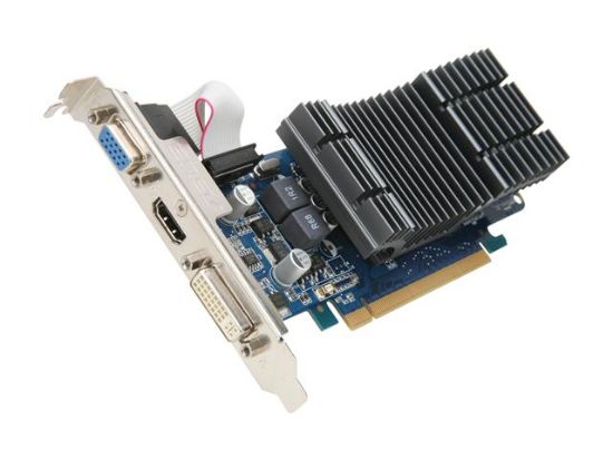 Picture of ASUS EN8400GS SILENT/DI/1GD2-LP GeForce 8400 GS 1GB 64-bit DDR2 PCI Express 2.0 x16 HDCP Ready Low Profile Ready Video Card