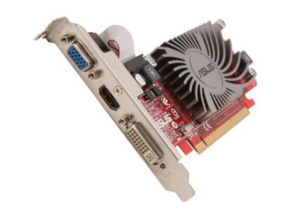 Picture of ASUS EAH5450 SILENT/DI/512MD2 Radeon HD 5450 512MB 64-bit DDR2 PCI Express 2.1 x16 HDCP Ready Low Profile Ready Video Card