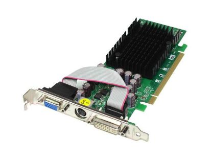 Picture of LEADTEK PX6200 TC-64-H GeForce 6200TC Supporting 256MB(64MB on board) 32-bit DDR PCI Express x16 Low Profile Video Card