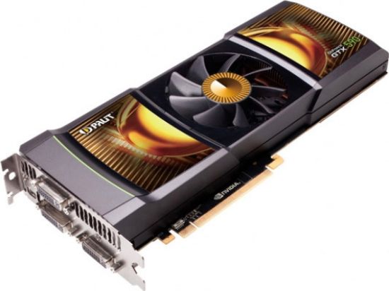 Picture of PALIT PGTX5903GBD5 GeForce GTX 590 3072 MB GDDR5 PCI Express 2.0 3DVI/Mini-Display Port SLI Ready