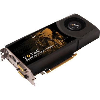 Picture of ZOTAC ZT-50307-10M GeForce GTX 560 Ti (Fermi) 1GB 256-bit GDDR5 PCI Express 2.0 x16 HDCP Ready SLI Support Video Card