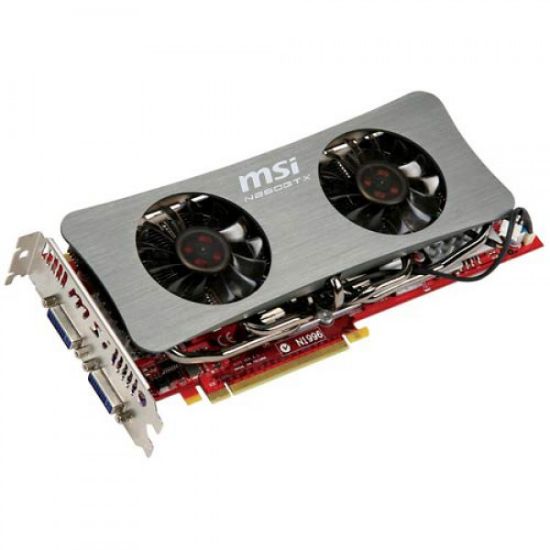 Picture of MSI N260GTX TWIN FROZR GeForce GTX 260 Twin Frozr OC 896MB 448-bit GDDR3 PCI Express 2.0 x16 HDCP Ready SLI Support Video Card