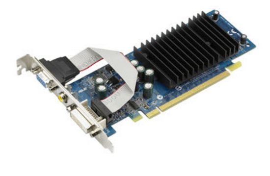 Picture of ASUS EN7100GS256/TD/64M GeForce 7100GS Supporting to 256MB(64MB on Board) 64-bit DDR PCI Express x16 Low Profile Video Card