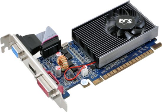 Picture of ECS NGT520C-1GQM-F2  GeForce GT 520 (Fermi) 1GB 64-bit DDR3 PCI Express 2.0 x16 HDCP Ready Video Card