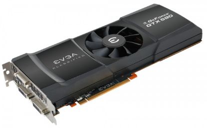 Picture of EVGA 03G P3 1590 AR GeForce GTX 590 3072 MB GDDR5 PCI Express 2.0 3DVI/Mini-Display Port SLI Ready