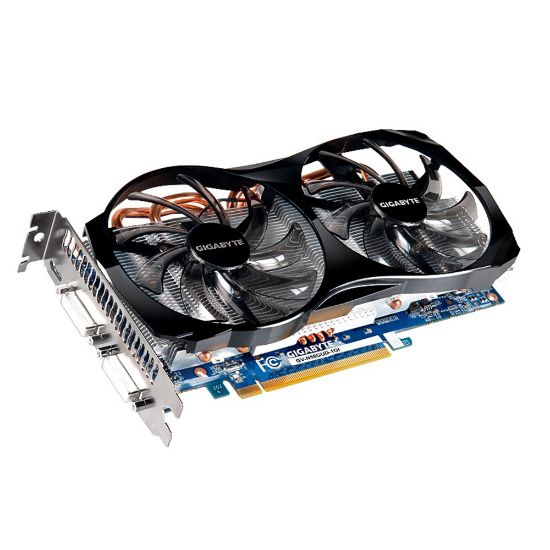 Picture of GIGABYTE GVN56GUD1G GeForce GTX 560  (Fermi) 1GB 256-bit GDDR5 PCI Express 2.0 x16 HDCP Ready SLI Support Video Card