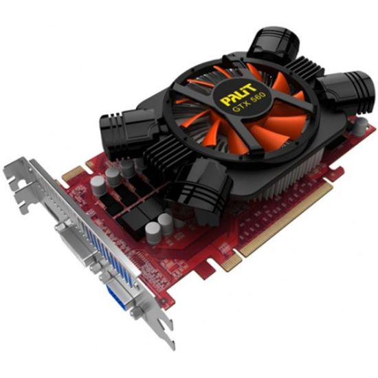 Picture of PALIT NE5X5600HD02 GeForce GTX 560 (Fermi)  OC 1GB 256-bit GDDR5 PCI Express 2.0 x16 HDCP Ready SLI Support Video Card