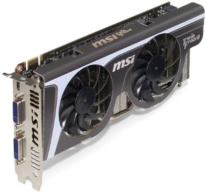 Picture of MSI N560GTX-TWIN-FROZR-II-OC GeForce GTX 560 (Fermi) 1GB 256-bit GDDR5 PCI Express 2.0 x16 HDCP Ready SLI Support Video Card