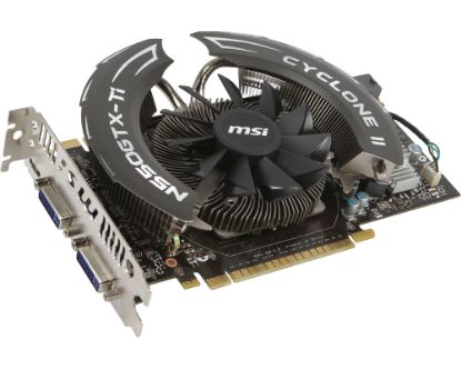 Picture of MSI N550GTX TI CYCLONE II 1GD5 GeForce GTX 550 Ti Cyclone OC 1GB DDR5 2DVI/Mini HDMI PCI-Express Video Card