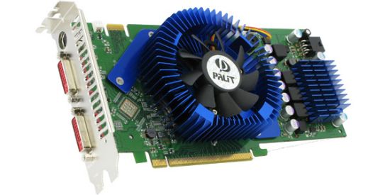 Picture of PALIT NE/8800T+T352 GeForce 8800 GT 512MB 256-bit GDDR3 PCI Express 2.0 x16 HDCP Ready SLI Support Video Card