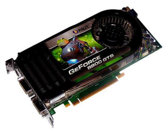 Picture of PALIT NE/88GTS-T36B GeForce 8800 GTS 640MB 320-bit GDDR3 PCI Express x16 HDCP Ready SLI Support Video Card