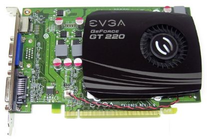 Picture of EVGA 01G P3 1226 A1 GeForce GT 220 1GB 128-bit DDR3 PCI Express 2.0 x16 HDCP Ready Video Card