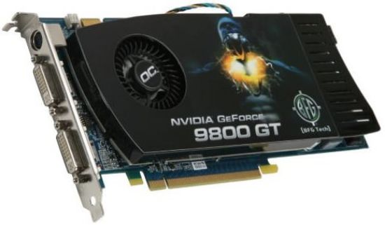 Picture of BFG BFGR981024GTOCE GeForce 9800 GT 1GB 256-bit GDDR3 PCI Express 2.0 x16 HDCP Ready SLI Support Video Card