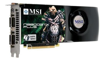 Picture of MSI N9800GTX PLUS T2D512 GeForce 9800 GTX 512MB 256-bit GDDR3 PCI Express 2.0 x16 HDCP Ready SLI Support Video Card