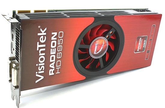 Picture of VISIONTEK 69502GHK  Radeon HD 6950 2GB 256-bit GDDR5 PCI Express 2.1 x16 HDCP Ready CrossFireX Support Video Card