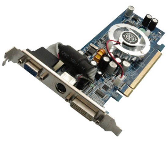 Picture of ROSEWILL R62TC-64DB GeForce 6200TC supporting 256MB (64MBGDDR2 on board) 32-bit GDDR2 PCI Express x16 Video Card
