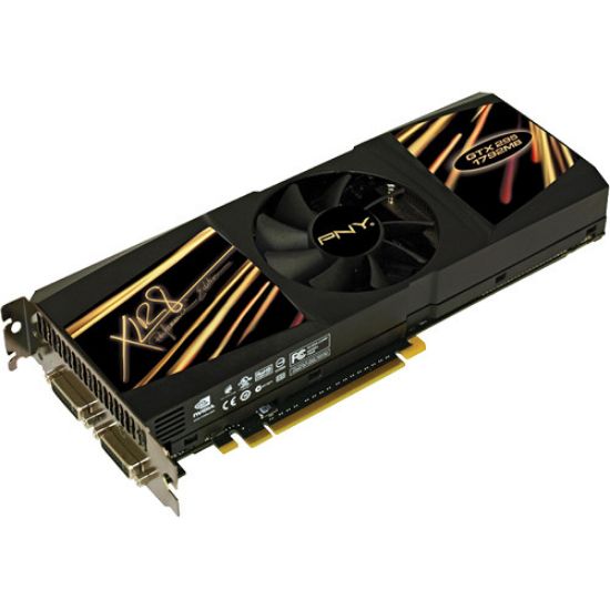 Picture of PNY VCGGTX295SXPB GeForce GTX 295 1792MB 896 (448 x 2)-bit GDDR3 PCI Express 2.0 x16 HDCP Ready SLI Support Video Card