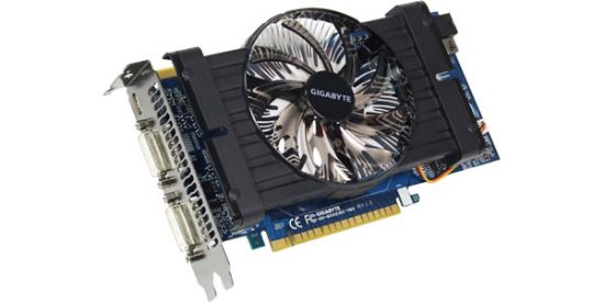 Picture of GIGABYTE GV-N550OC-1GI GeForce GTX 550 Ti (Fermi) 1GB 192-bit GDDR5 PCI Express 2.0 x16 HDCP Ready SLI Support Video Card