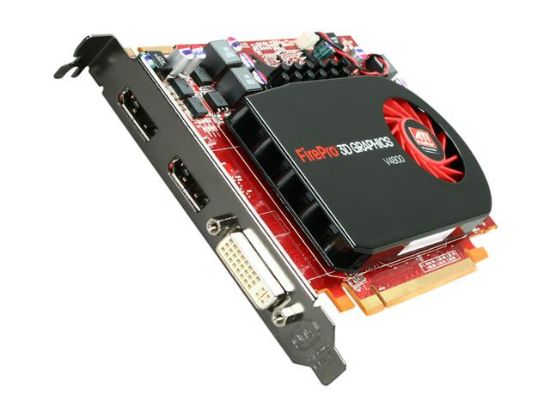 Picture of HP WL049AA FirePro V4800 1GB GDDR5 PCI Express 2.0 x16 Workstation Video Card