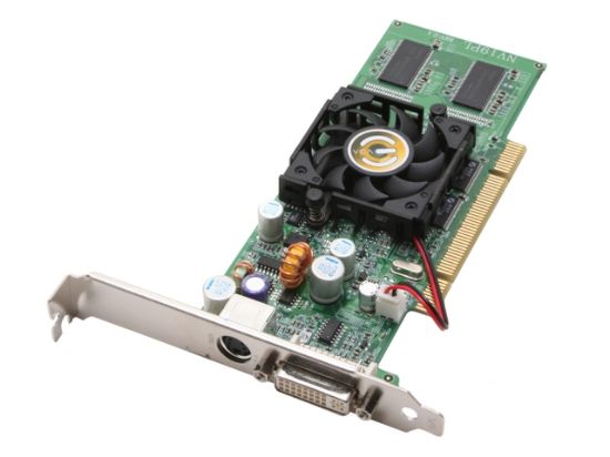 Picture of EVGA 128 P1 N320 A1 GeForce FX 5500 128MB 64-bit DDR PCI Low Profile Video Card