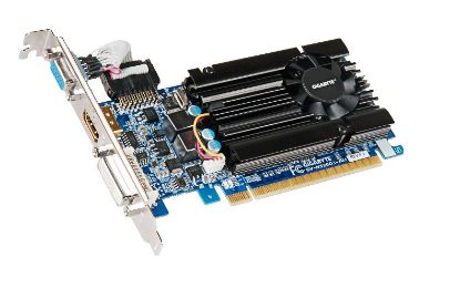 Picture of GIGABYTE GVN520D31GI GeForce GT 520 (Fermi) 1GB 64-bit DDR3 PCI Express 2.0 x16 HDCP Ready Low Profile Ready Video Card