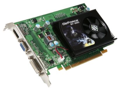Picture of BFG BFGEGT2201024D2BE GeForce GT 220 1GB 128-bit DDR2 PCI Express 2.0 x16 HDCP Ready Video Card