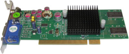 Picture of JATON VIDEO 208PCI 128TV GeForce MX4000 128MB 64-bit DDR PCI Low Profile Ready Video Card
