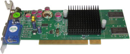 Picture of JATON VIDEO208PCI128TWIN GeForce MX4000 128MB 64-bit DDR PCI Low Profile Ready Video Card