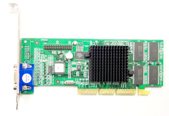 Picture of EVGA 032-A4-NV36-S2 e-GeForce2 MX-200 LP TWV 32MB AGP Video Card Full Height