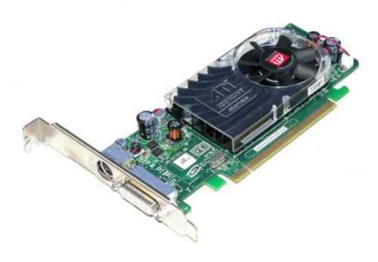 Picture of AMD 0FM351 RADEON 256MB PCI-E X16 DMS-59 2xVGA 2xDVI TV Out HIGH PROFILE VIDEO CARD