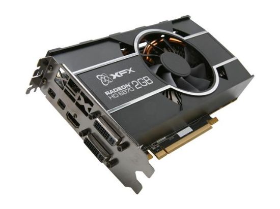 Picture of XFX HD687XCNFC Radeon HD 6870 2GB 256-bit GDDR5 PCI Express 2.1 x16 HDCP Ready CrossFireX Support Video Card