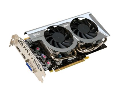 Picture of MSI R6770 TWIN FROZR II OC Radeon HD 6770 1GB 128-bit GDDR5 PCI Express 2.1 x16 HDCP Ready CrossFireX Support Video Card