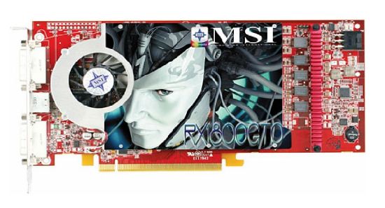 Picture of MSI RX1800GTOVT2D256E Radeon X1800GTO 256MB 256-bit GDDR3 PCI Express x16 Video Card