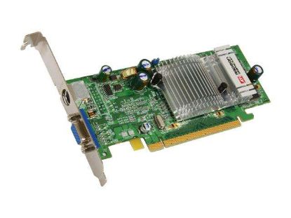 Picture of SAPPHIRE 100140 04 05 Radeon X300SE HyperMemory 256MB HyperMemory (64MB On board VRAM) 64-bit DDR PCI Express x16 Low Profile Video Card