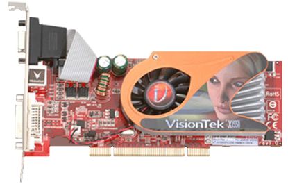 Picture of VISIONTEK 900132 Radeon X1550 256MB 128-bit GDDR2 PCI Express x16 CrossFireX Support Video Card