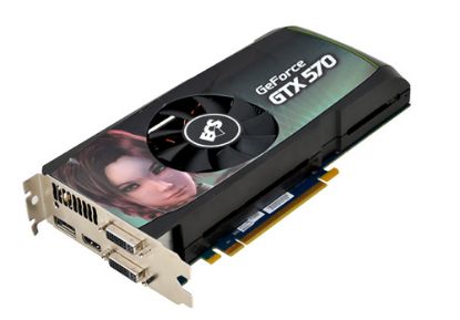 Picture of ECS NGTX570 1280UI F GeForce GTX 570 (Fermi) 1280MB 320-bit GDDR5 PCI Express 2.0 x16 HDCP Ready SLI Support Video Card