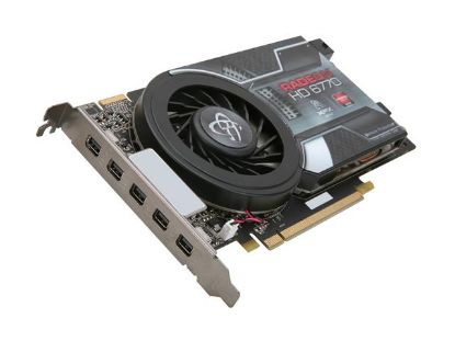 Picture of XFX HD 677X Z5F3 Radeon HD 6770 1GB 128-bit GDDR5 PCI Express 2.1 x16 Single Slot Eyefinity 5 Video Card