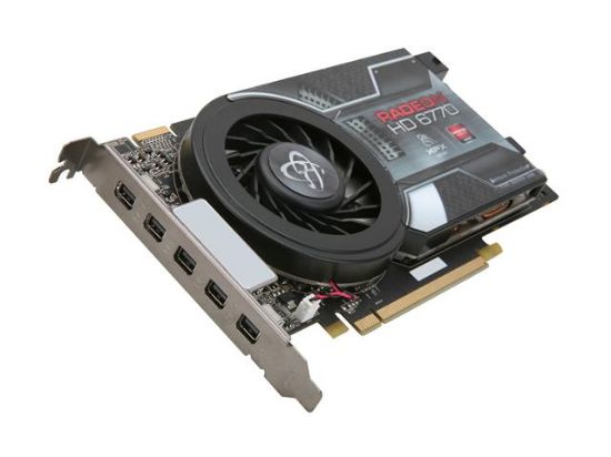 Picture of XFX HD-677X Z5F3 Radeon HD 6770 1GB 128-bit GDDR5 PCI Express 2.1 x16 Single Slot Eyefinity 5 Video Card