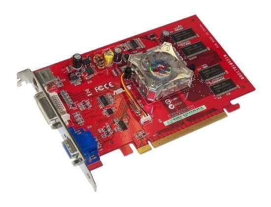 Picture of ASUS EAX1050/TD/128M Radeon X1050 1GB (128M on Board) 64-bit PCI Express x16 Video Card
