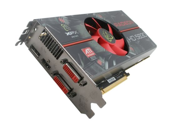 Picture of XFX HD-583X-ZADA Radeon HD 5830 1GB 256-bit GDDR5 PCI Express 2.1 x16 XXX Edition HDCP Ready CrossFireX Support Video Card