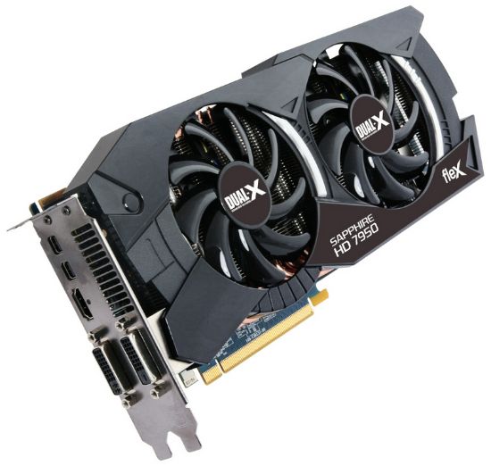 Picture of SAPPHIRE 100352FLEX FleX  Radeon HD 7950 3GB 384-bit GDDR5 PCI Express 3.0 x16 HDCP Ready CrossFireX Support Video Card