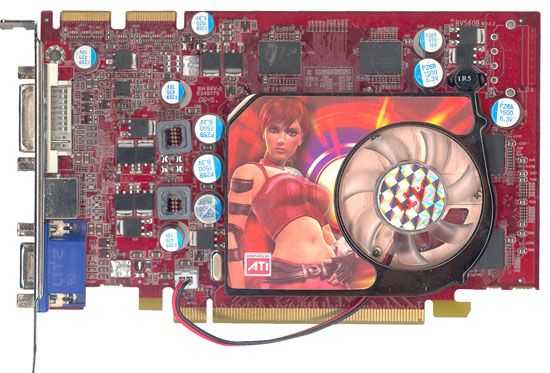 Picture of JETWAY X16XT-ED-512L Radeon X1650XT 512MB 128-bit GDDR3 PCI Express x16 Video Card