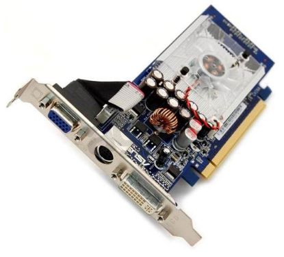 Picture of ASUS EN8400GS/HTD/256M GeForce 8400 GS 256MB 64-bit GDDR2 PCI Express x16 Video Card
