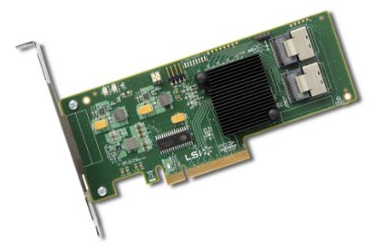 Picture of LSI 9211-8i 9211-8i Internal SATA/SAS 6Gb/s PCI-Express 2.0 RAID Controller Card Single