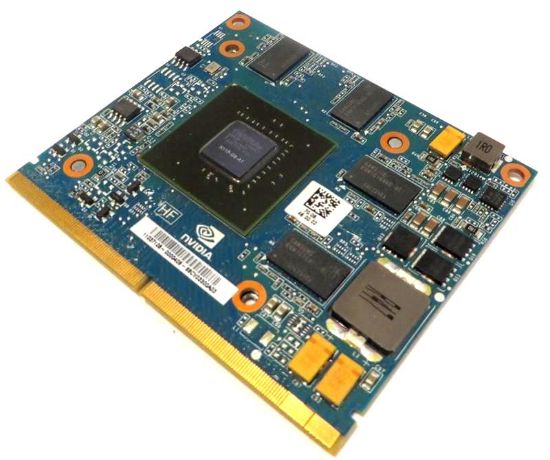 Picture of NVIDIA N11P-GS-A1 GEFORCE GT 425M 1GB MXM III VGA MOBILE VIDEO CARD.