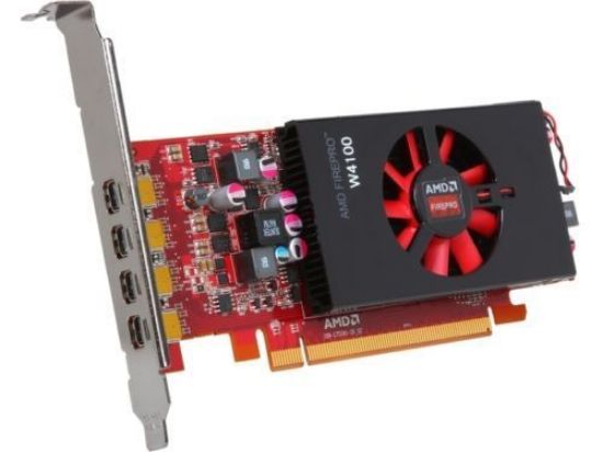 Picture of AMD 102C7550100 FirePro W4100 2GB 128-bit GDDR5 PCI Express 3.0 x16 Workstation Video Card